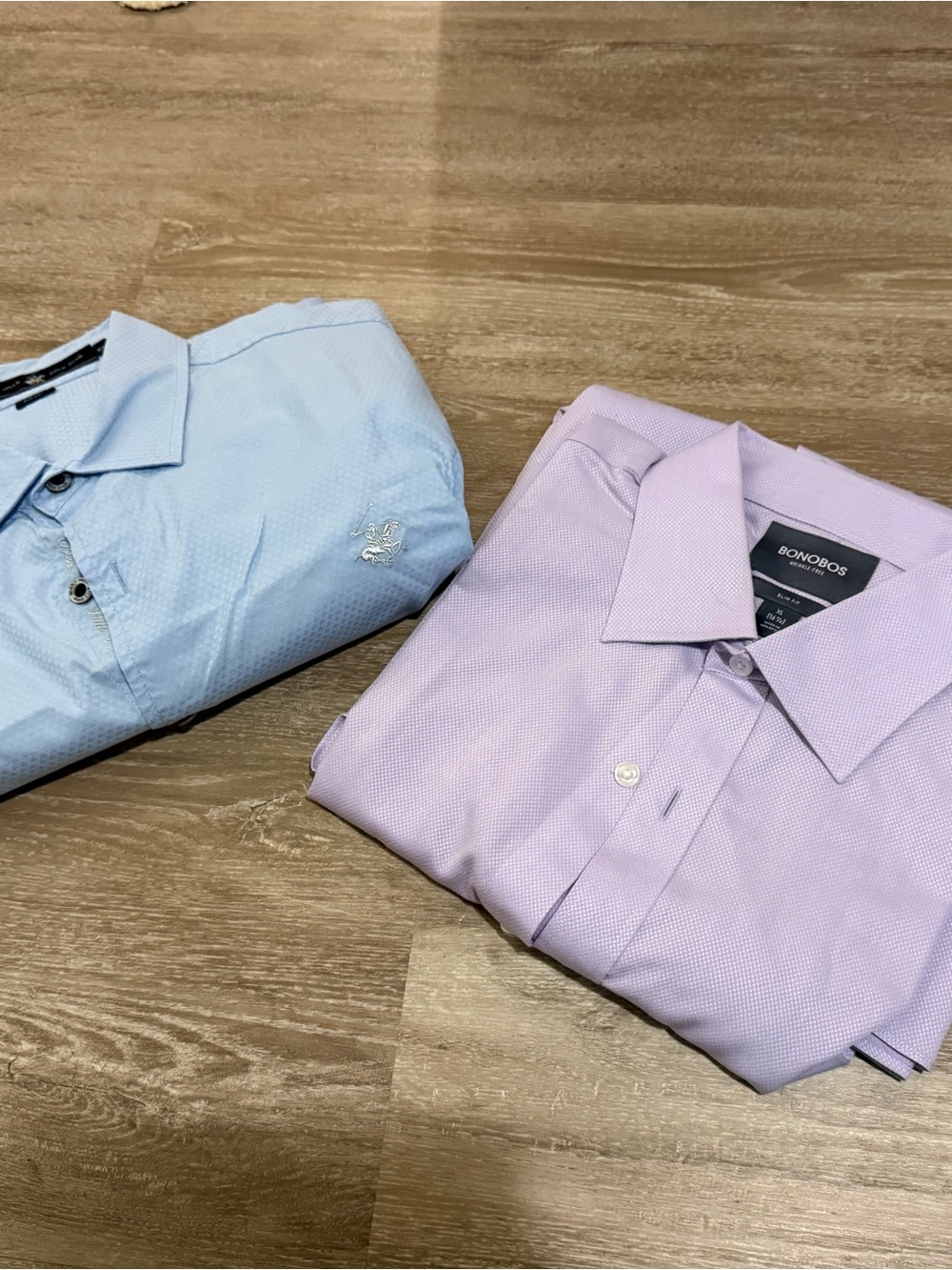 Bonobos and Polo Club Men’s Light Blue & Lavender Dress Shirts